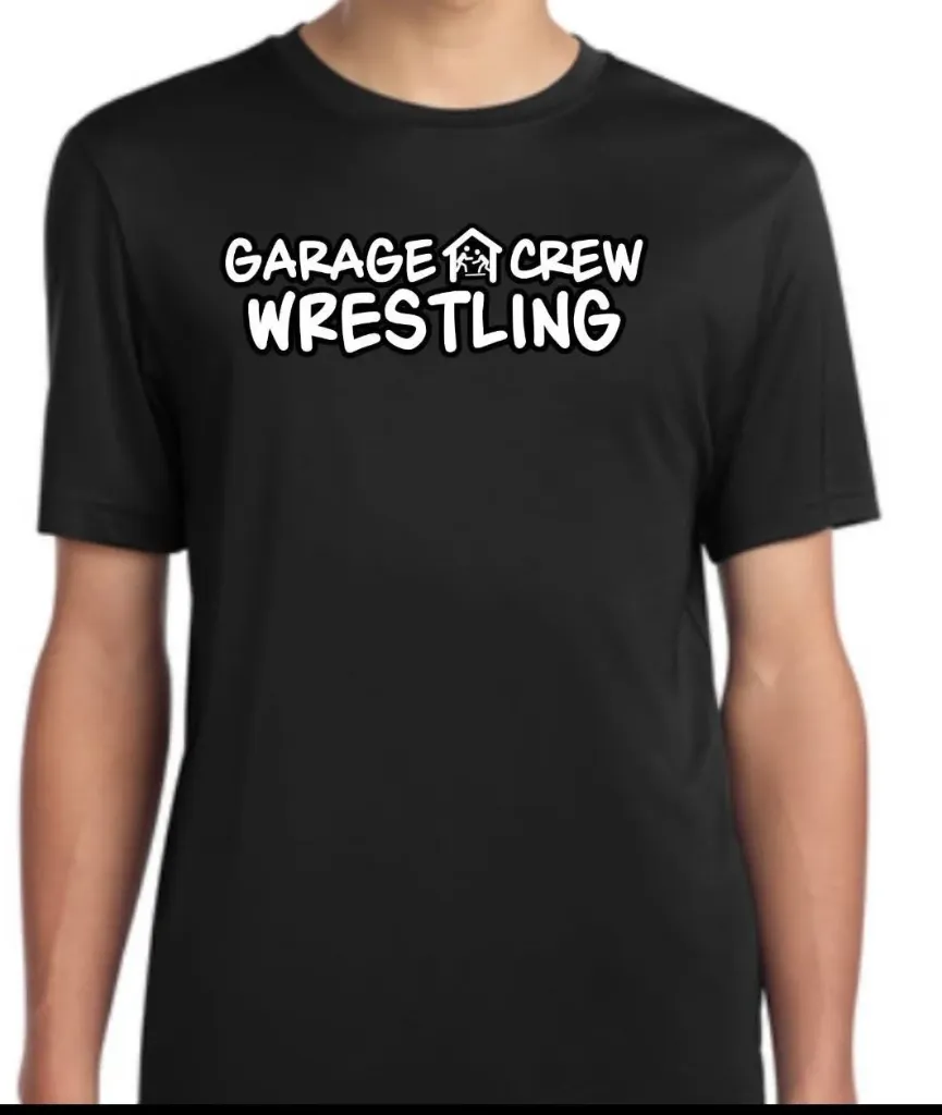 Performance Dri-Fit Cotton Black T-shirt (THIS WILL BE COMPLIMENTARY FOR SUMMER REGISTERED WRESTLERS)