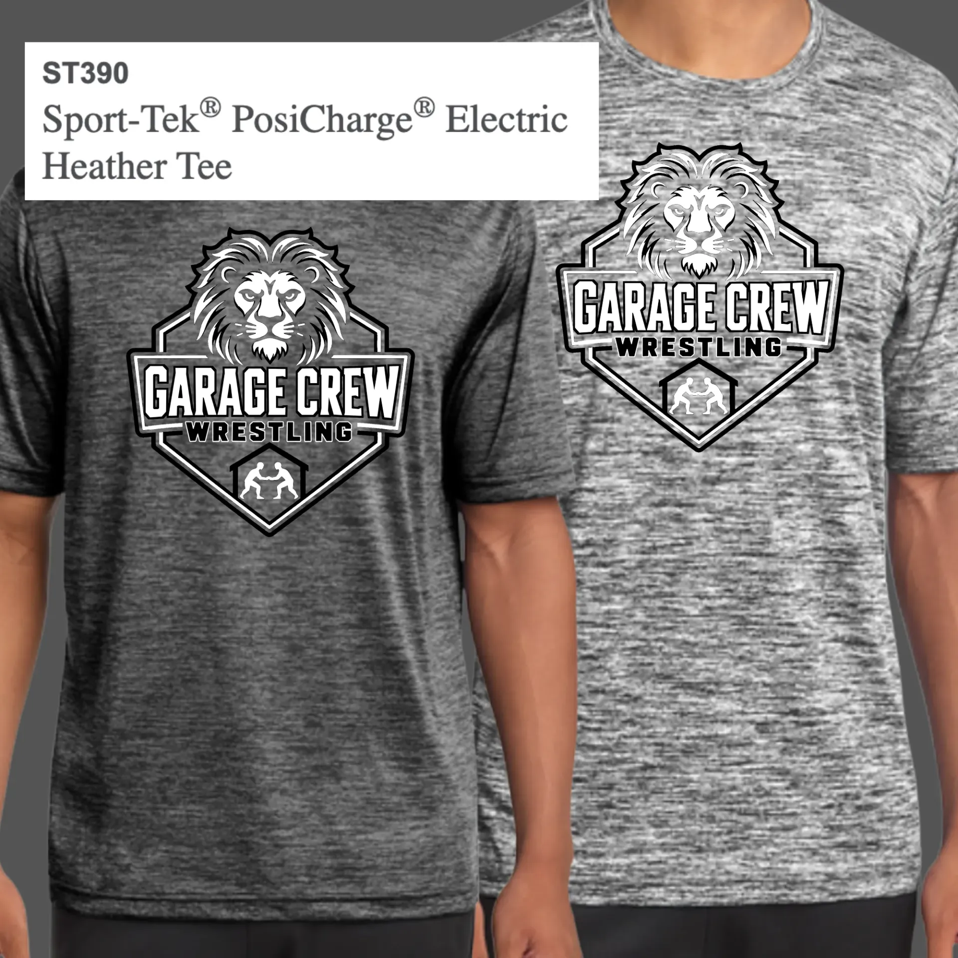 SportTek PosiCharge Electric Tee (YXS, Black Electric)
