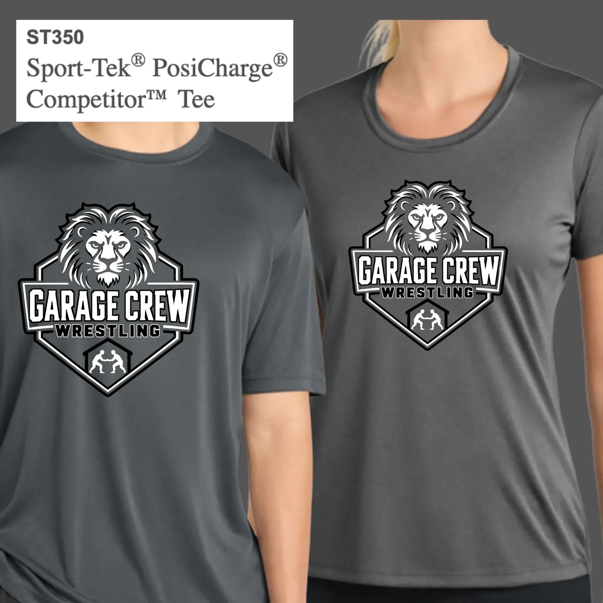 SportTek PosiCharge Competitor Tee - Iron Grey Heather (YXS)